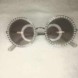 Guess Round Sunglasses with Pearl Detail